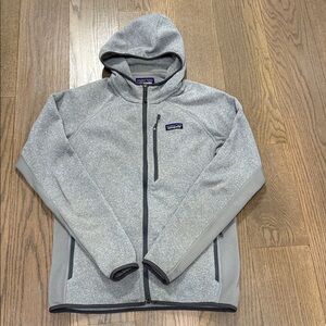 Patagonia Gray Full-Zip Hooded Jacket
